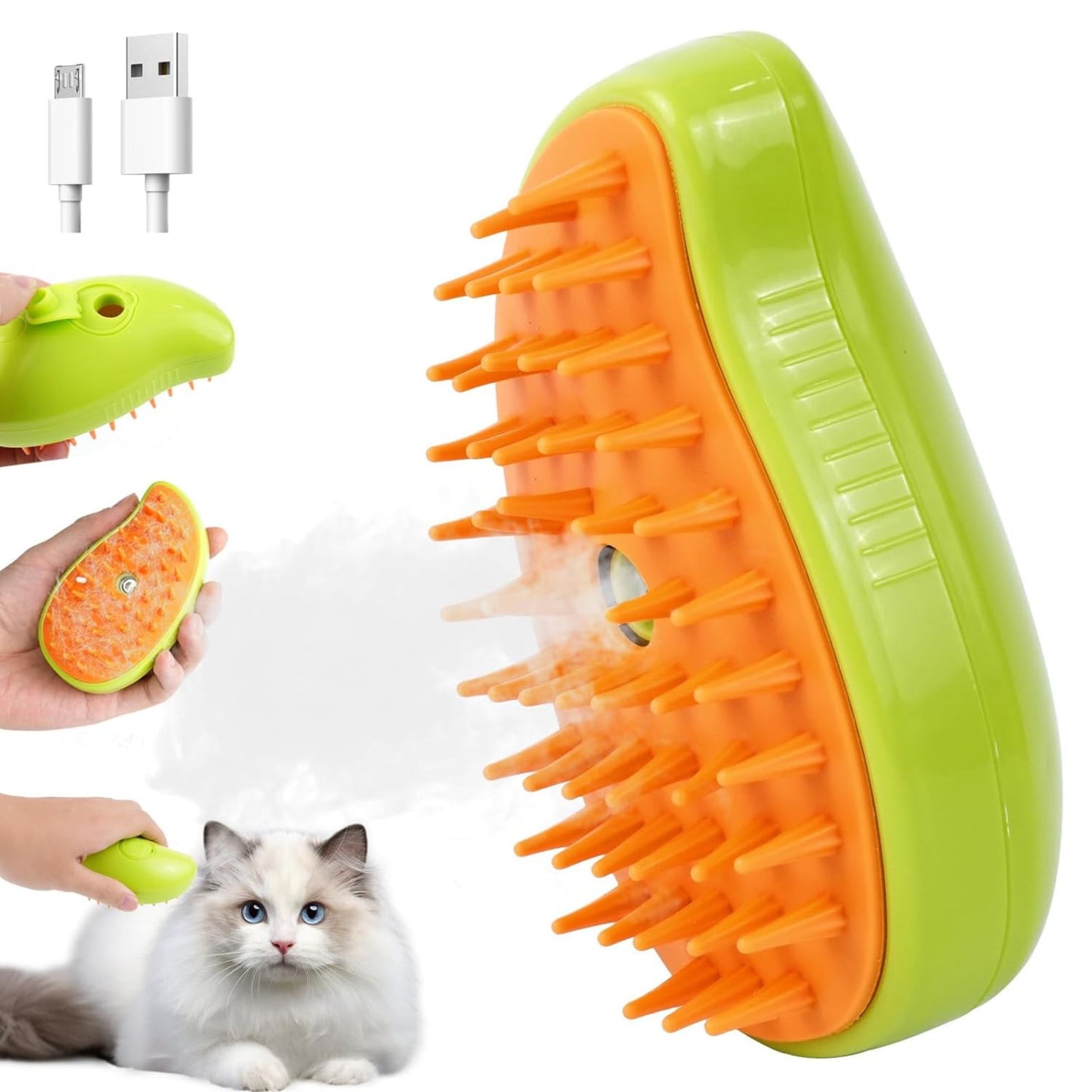 Buy One and Get One FREE: Rechargeable Steamy Cat Brush