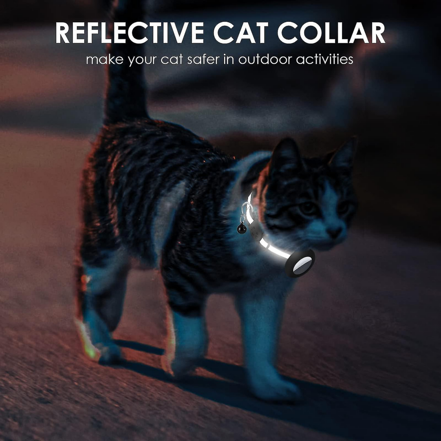 Cat Reflective AirTag Collar