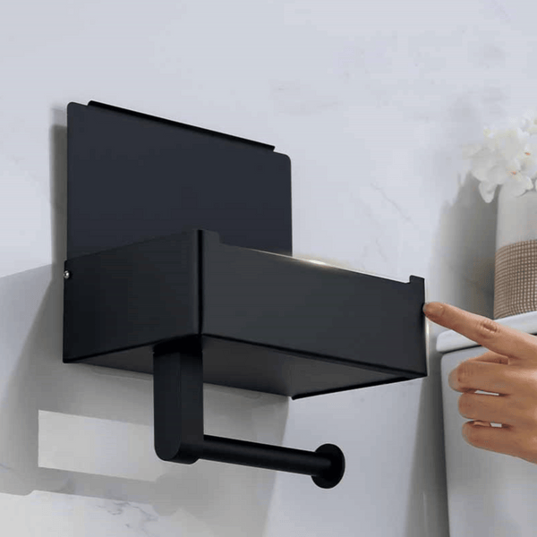 Ultimate Toilet Paper Holder with Shelf