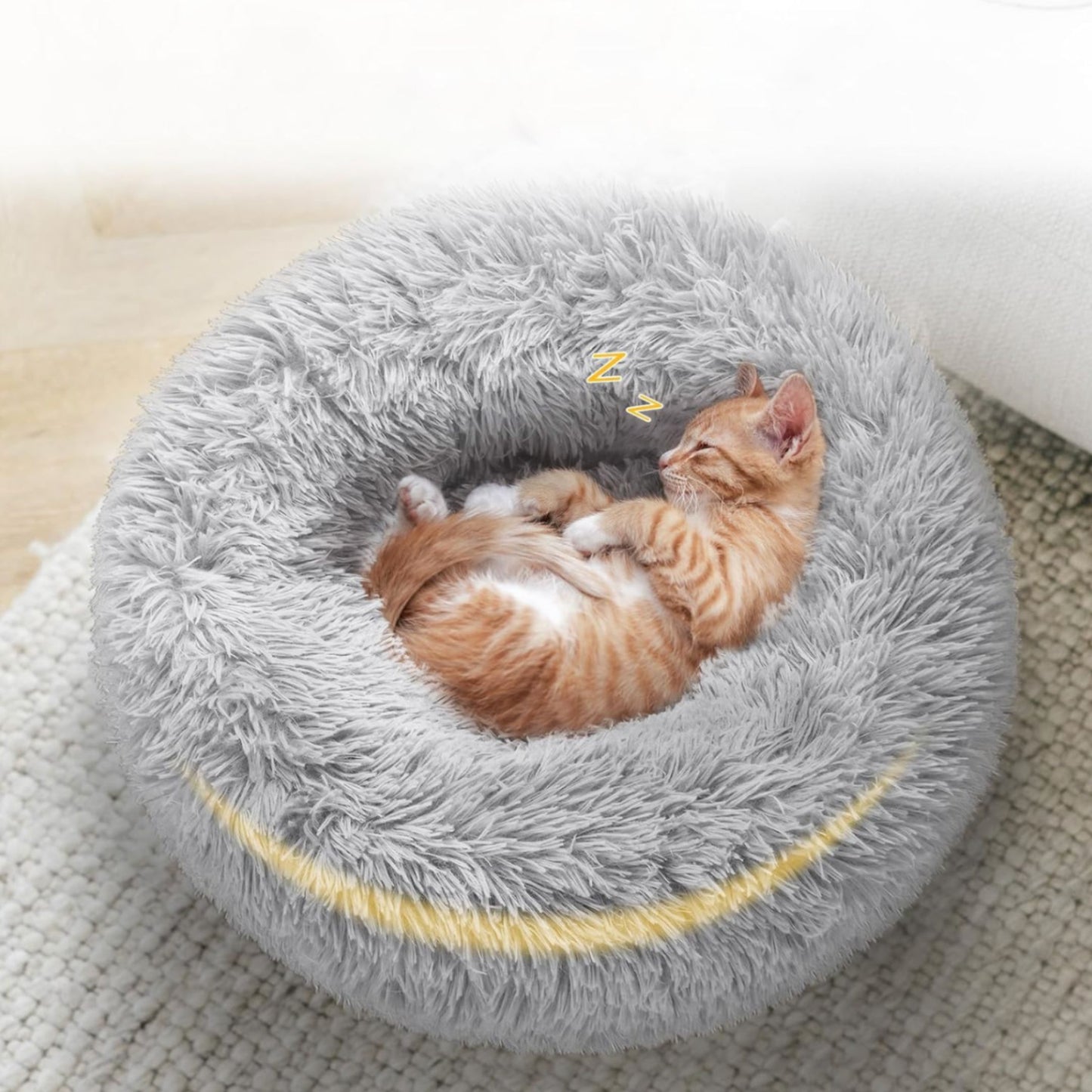 Anti-Anxiety Fluffy Cat Bed