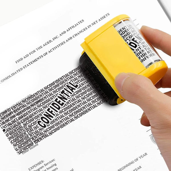 Buy One And Get One FREE: Identity Theft Protection Roller Stamp