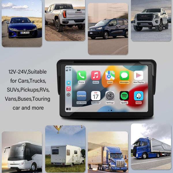 DriveHub Portable CarPlay & Android Auto HD Screen