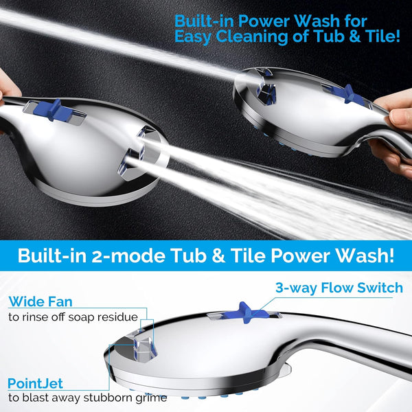 Buy One And Get One FREE: High Pressure 8-mode Handheld Shower Head