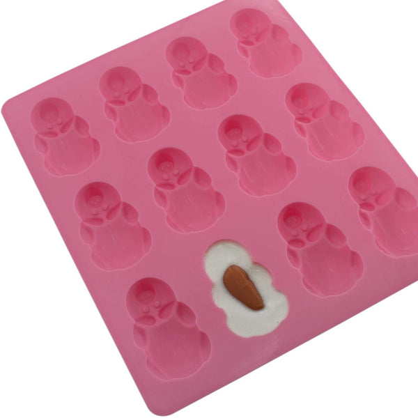 12 Little Pigs In A Blanket Silicone Mold