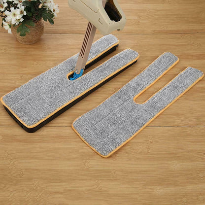 Set of 4 Double Sided Microfiber Mop Replacement Cloth